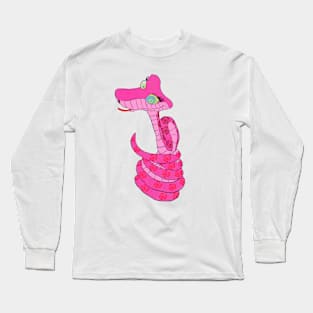 Pink Kaa With Coils Long Sleeve T-Shirt